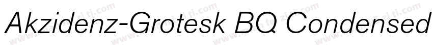 Akzidenz-Grotesk BQ Condensed A Med字体转换
